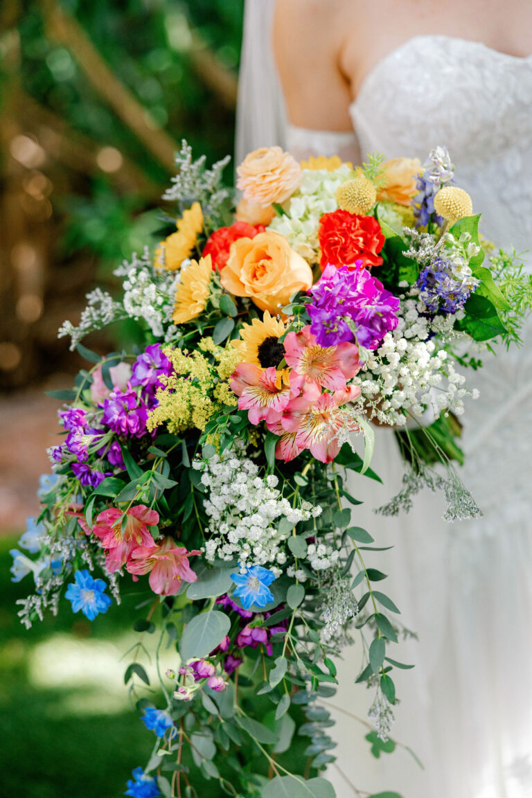 Colorful bouquet at the Wedding Gardens of Sedona