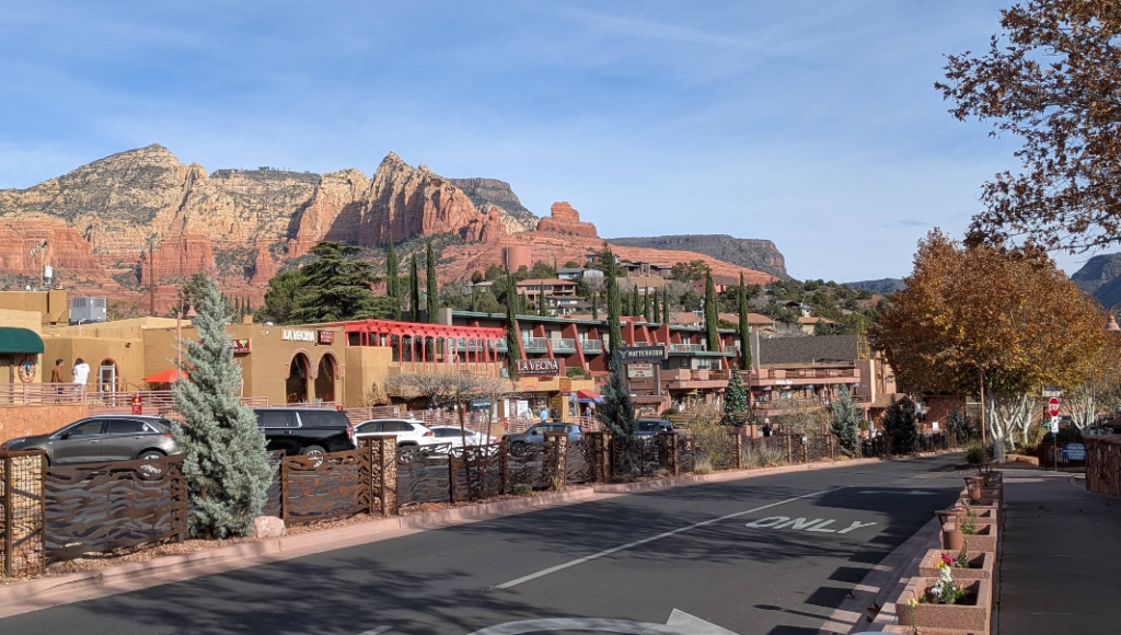 Uptown Sedona during the daytime