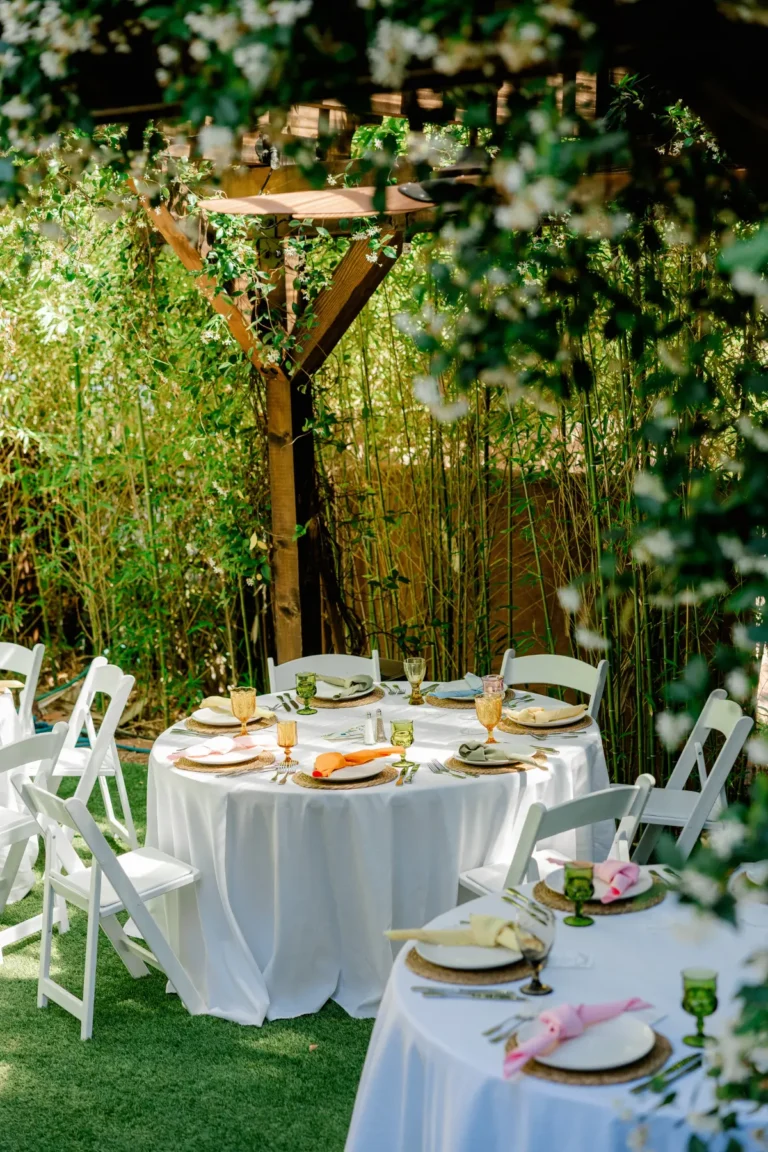 Garden Wedding Table Setting