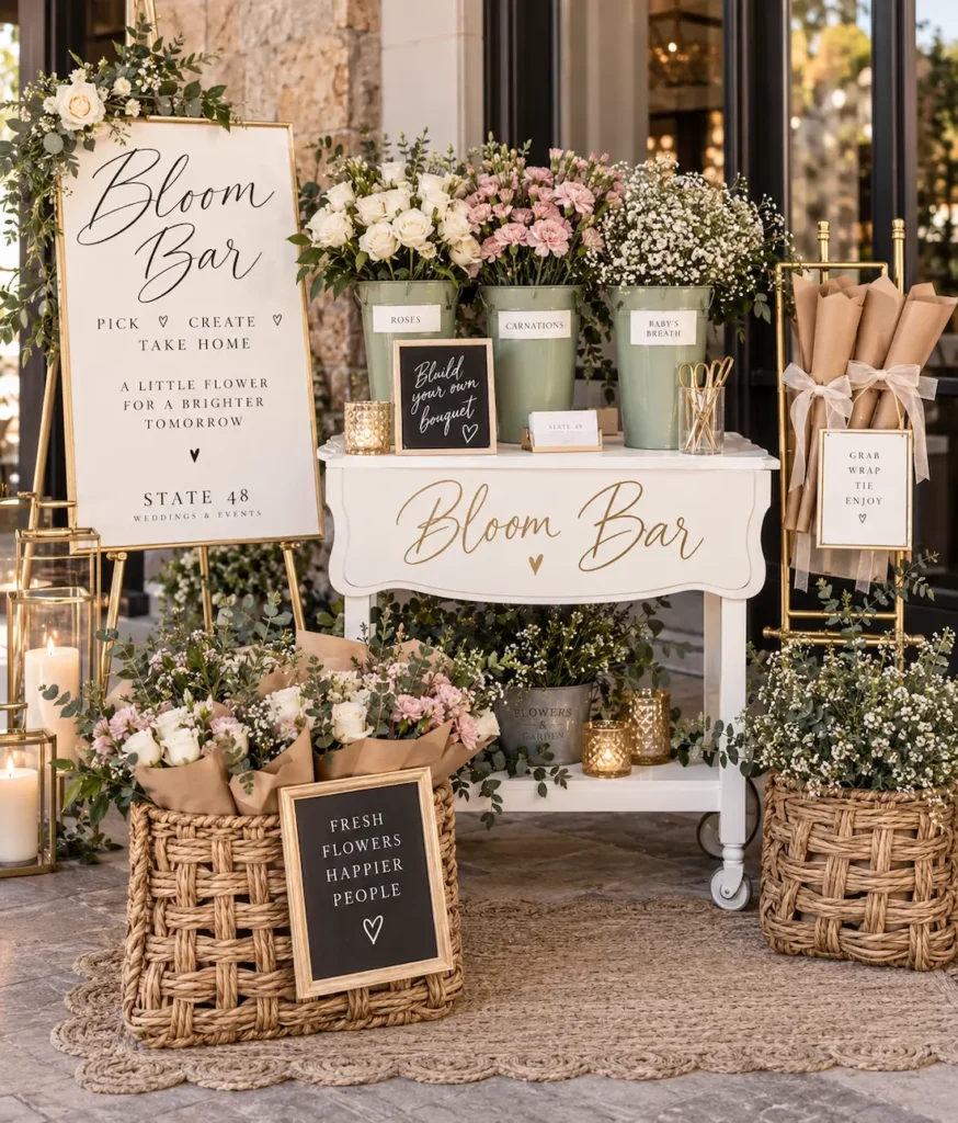 Bloom Bar Wedding Activation