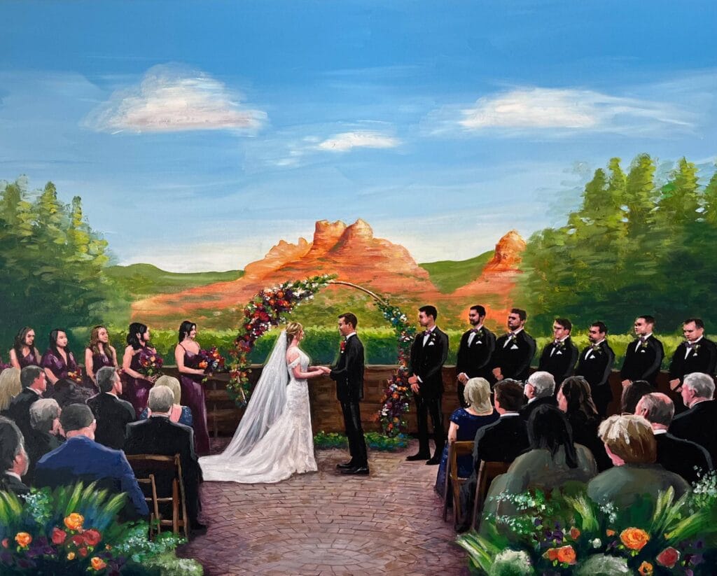 Live Wedding Painting