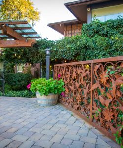 Walkway entrance to Lantern Light Inn and Wedding Gardens in Sedona